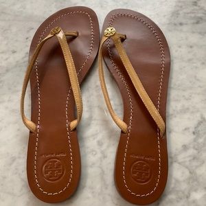 Tory Burch Nude Flip Flops